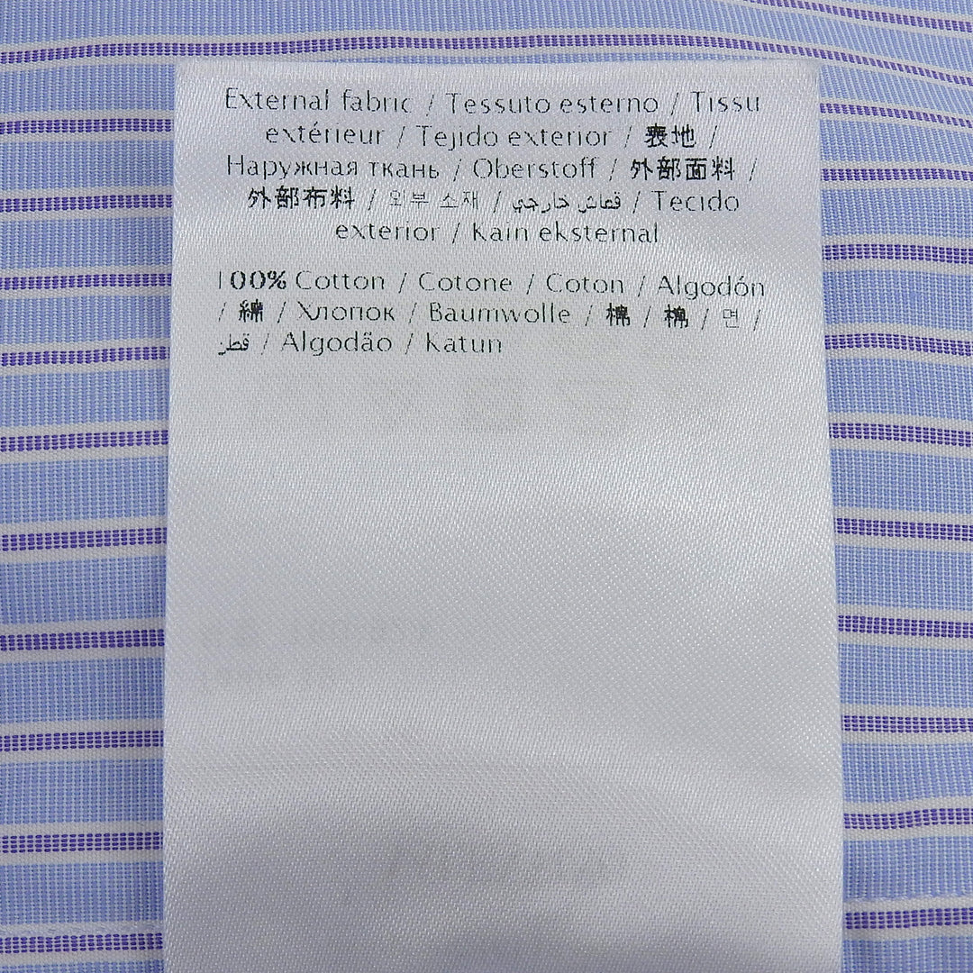 Great VALENTINO Long sleeve shirt Light blue cotton mens 39 2V3ABK7082C