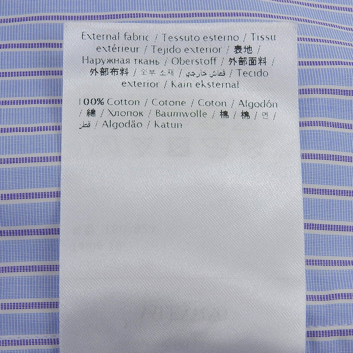 Great VALENTINO Long sleeve shirt Light blue cotton mens 39 2V3ABK7082C