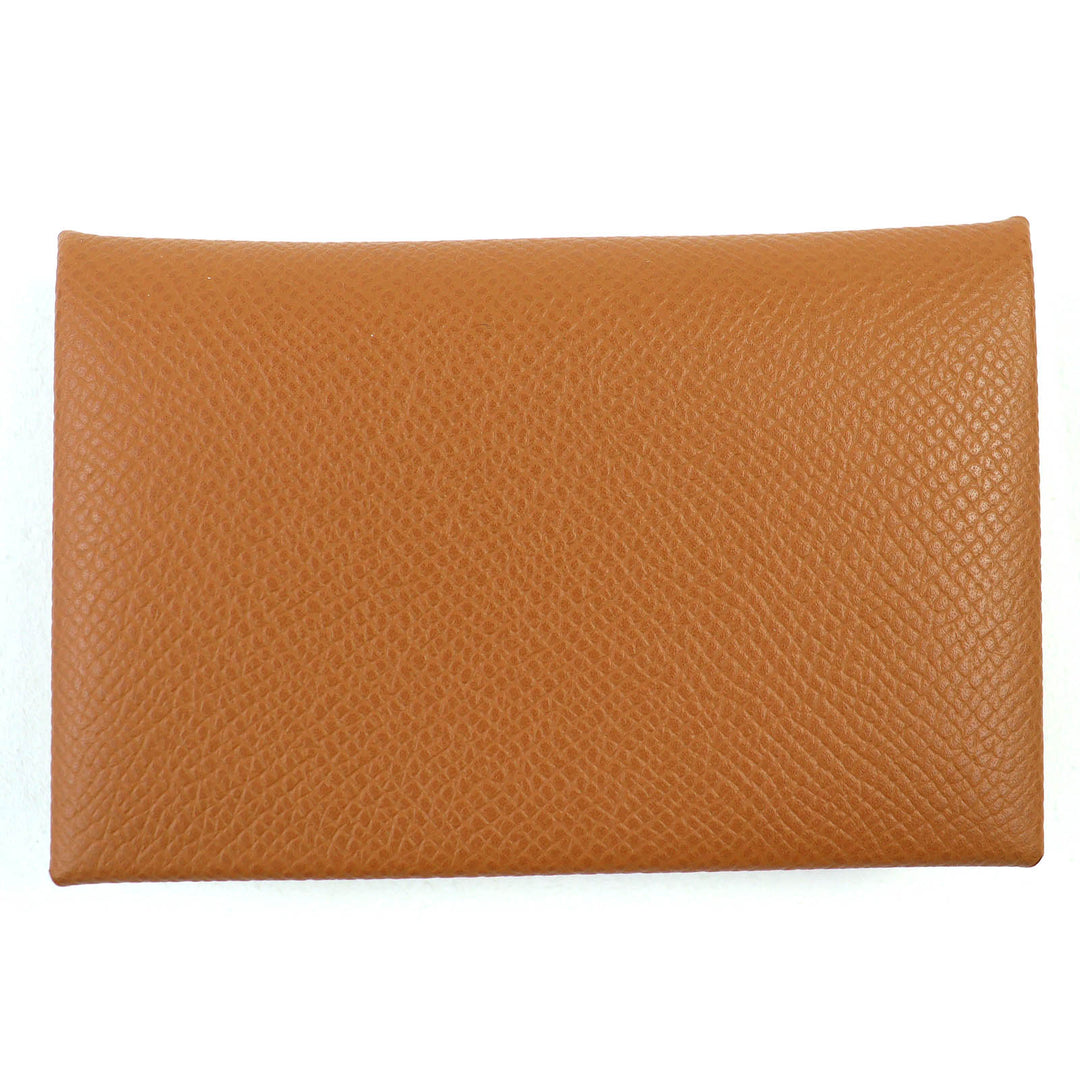 新品 HERMES 三つ折り財布 ベアン コンビ Hロゴ メタル コンパクトウォレット エプソン