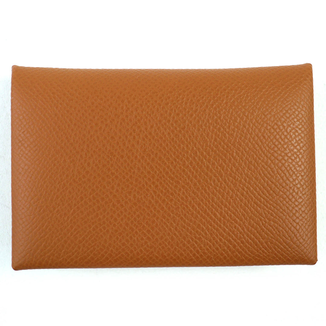 新品 HERMES 三つ折り財布 ベアン コンビ Hロゴ メタル コンパクトウォレット エプソン