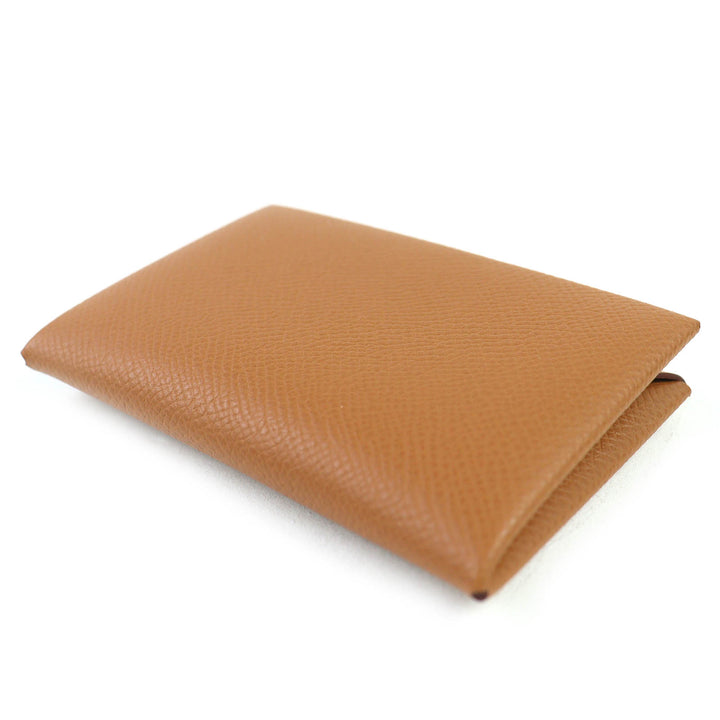 新品 HERMES 三つ折り財布 ベアン コンビ Hロゴ メタル コンパクトウォレット エプソン