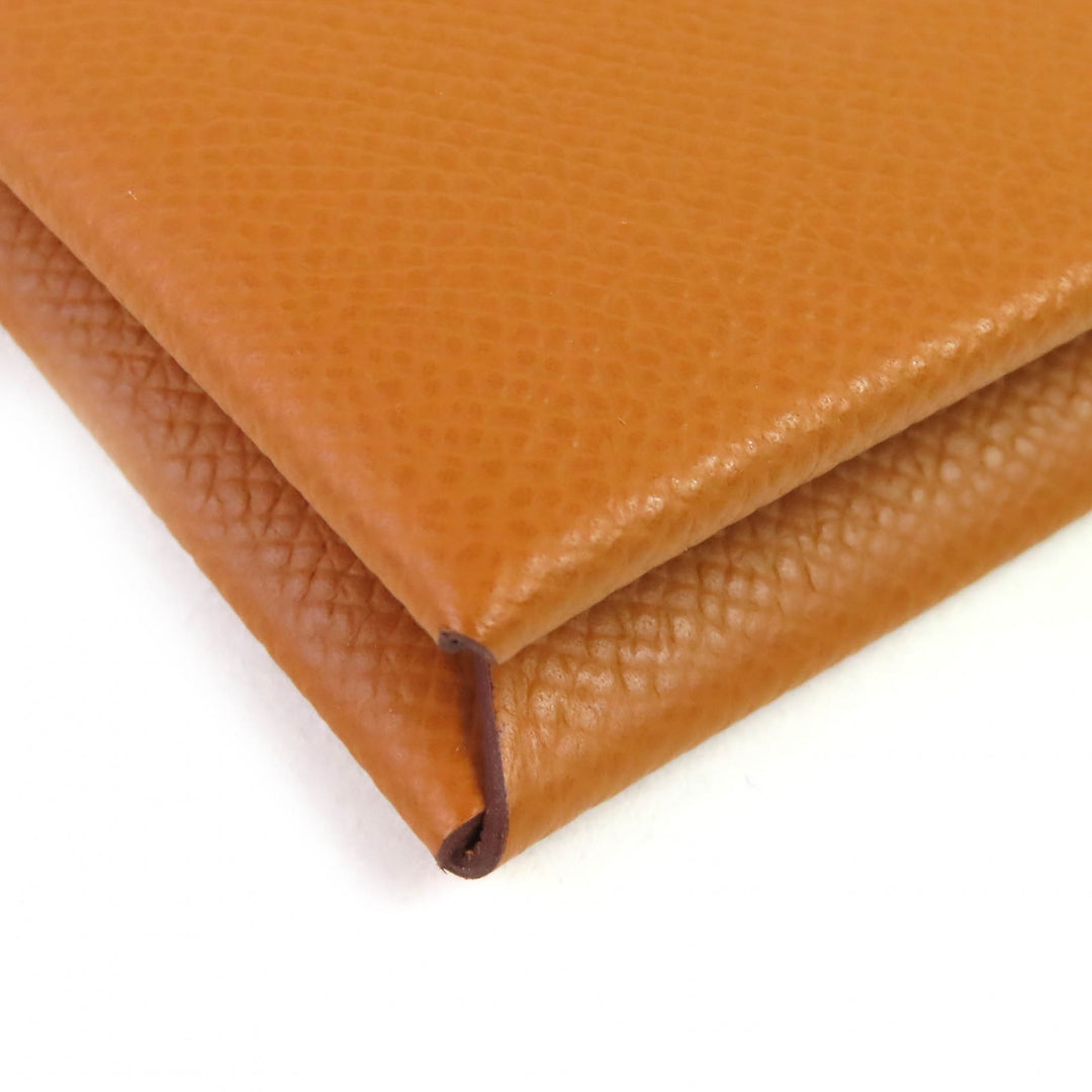 新品 HERMES 三つ折り財布 ベアン コンビ Hロゴ メタル コンパクトウォレット エプソン