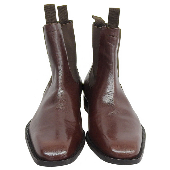 Excellent BALLY Ankle boots MALDO Side gore boots Brown leather mens 7.5