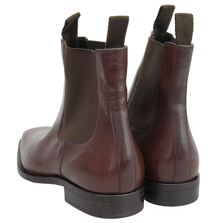 Excellent BALLY Ankle boots MALDO Side gore boots Brown leather mens 7.5