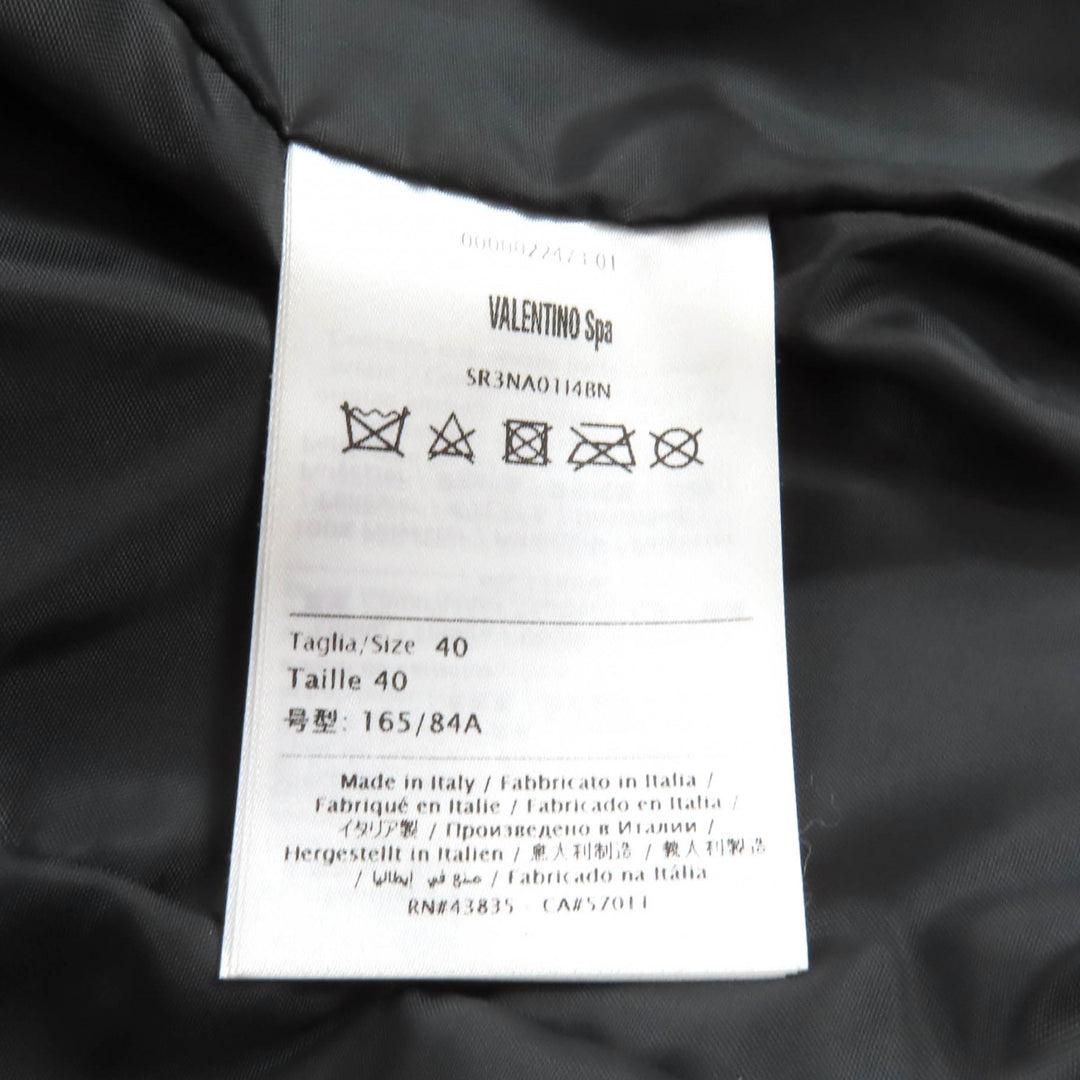 Excellent RED VALENTINO Leather jacket black Sheep leather Women 40 SR3NA014I4BN