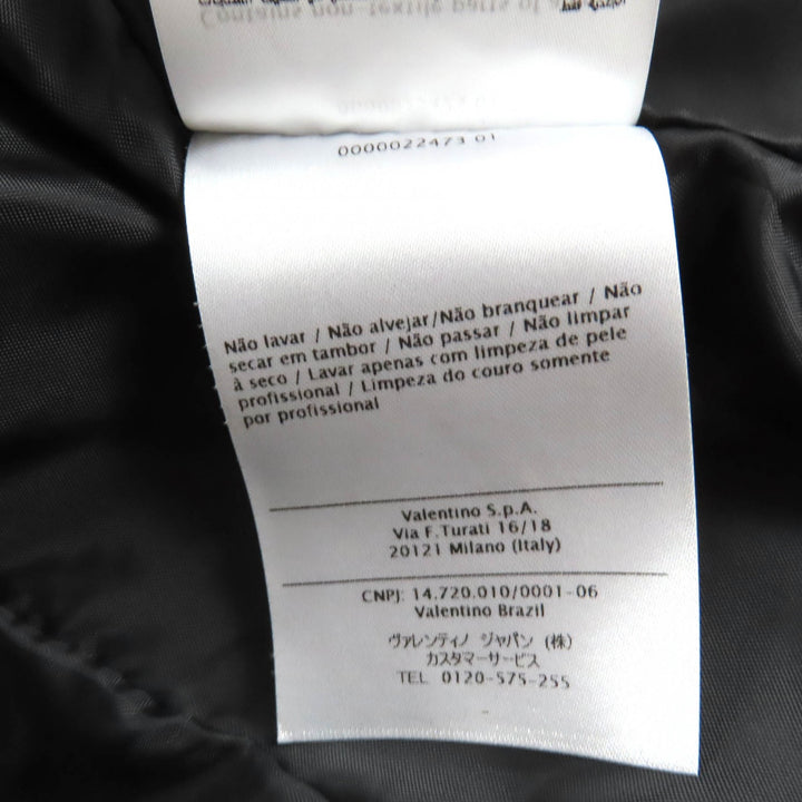 Excellent RED VALENTINO Leather jacket black Sheep leather Women 40 SR3NA014I4BN
