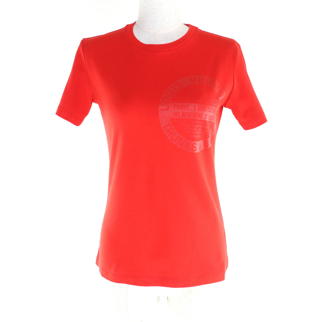 素晴らしい LOUIS VUITTON 半袖Tシャツ レッド コットン レディース XS