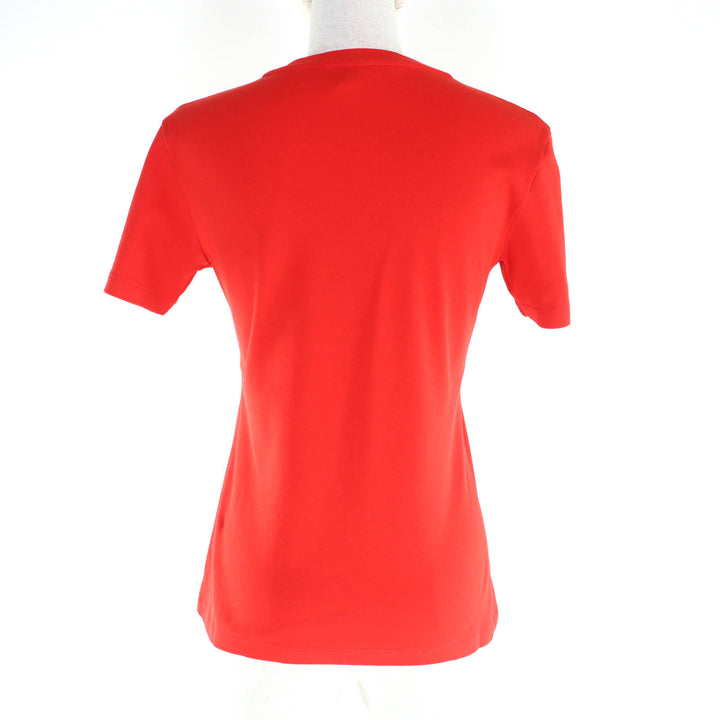 素晴らしい LOUIS VUITTON 半袖Tシャツ レッド コットン レディース XS