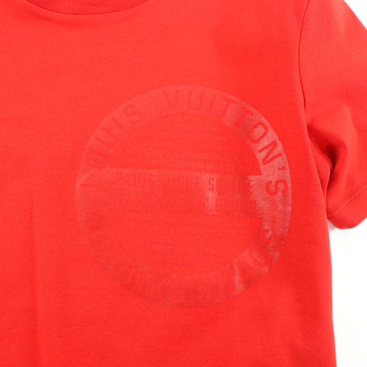 素晴らしい LOUIS VUITTON 半袖Tシャツ レッド コットン レディース XS