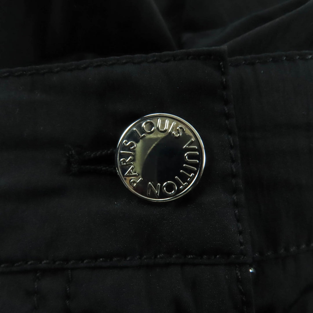 Great LOUIS VUITTON Pants Black brown polyester Women 36