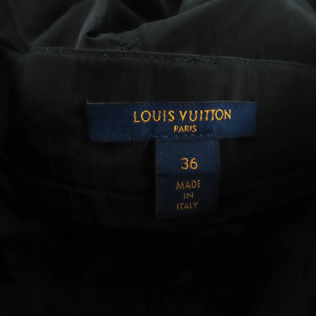 Great LOUIS VUITTON Pants Black brown polyester Women 36