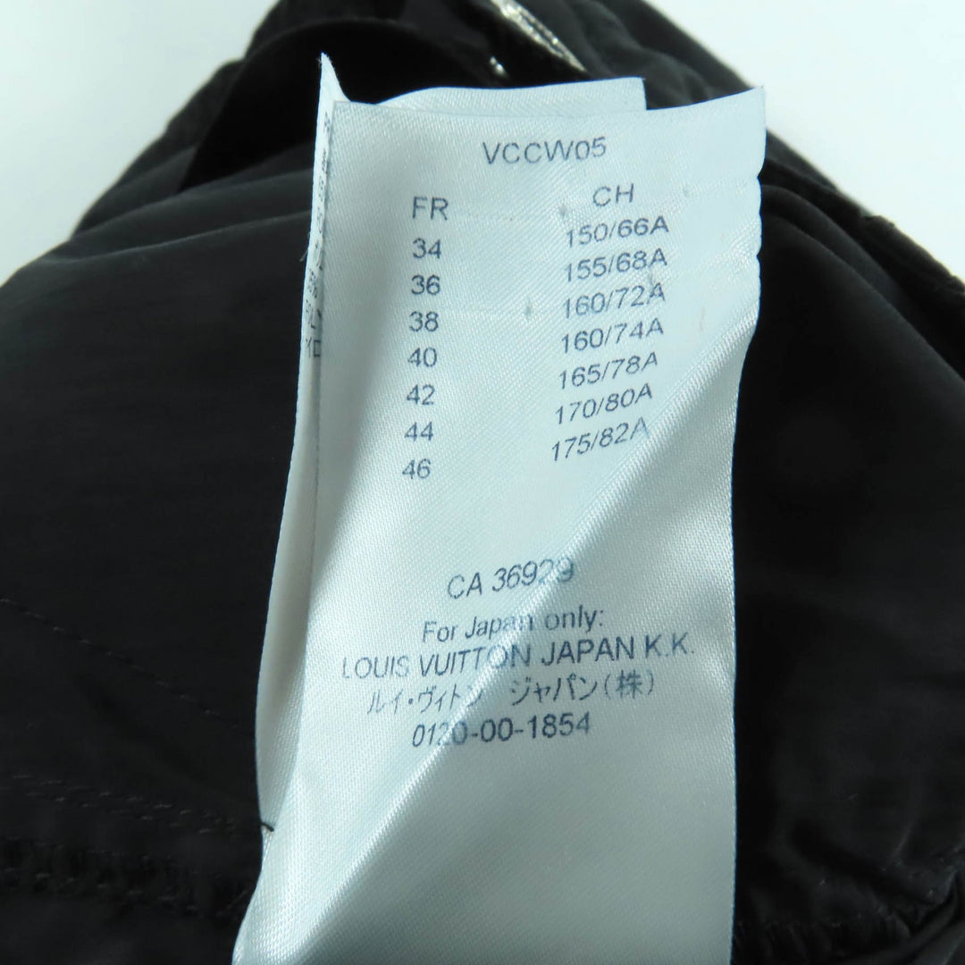 Great LOUIS VUITTON Pants Black brown polyester Women 36