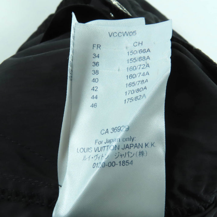 Great LOUIS VUITTON Pants Black brown polyester Women 36