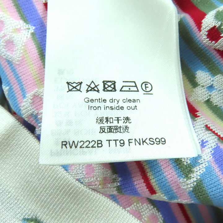 路易威登 (LOUIS VUITTON) 女士短袖针织衫，多色真丝面料，XS码