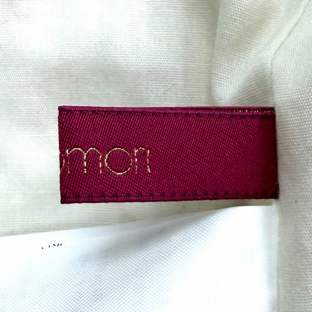 Excellent THIRD MAGAZINE mikomori collarless jacket off white wool 9 A0823FJ