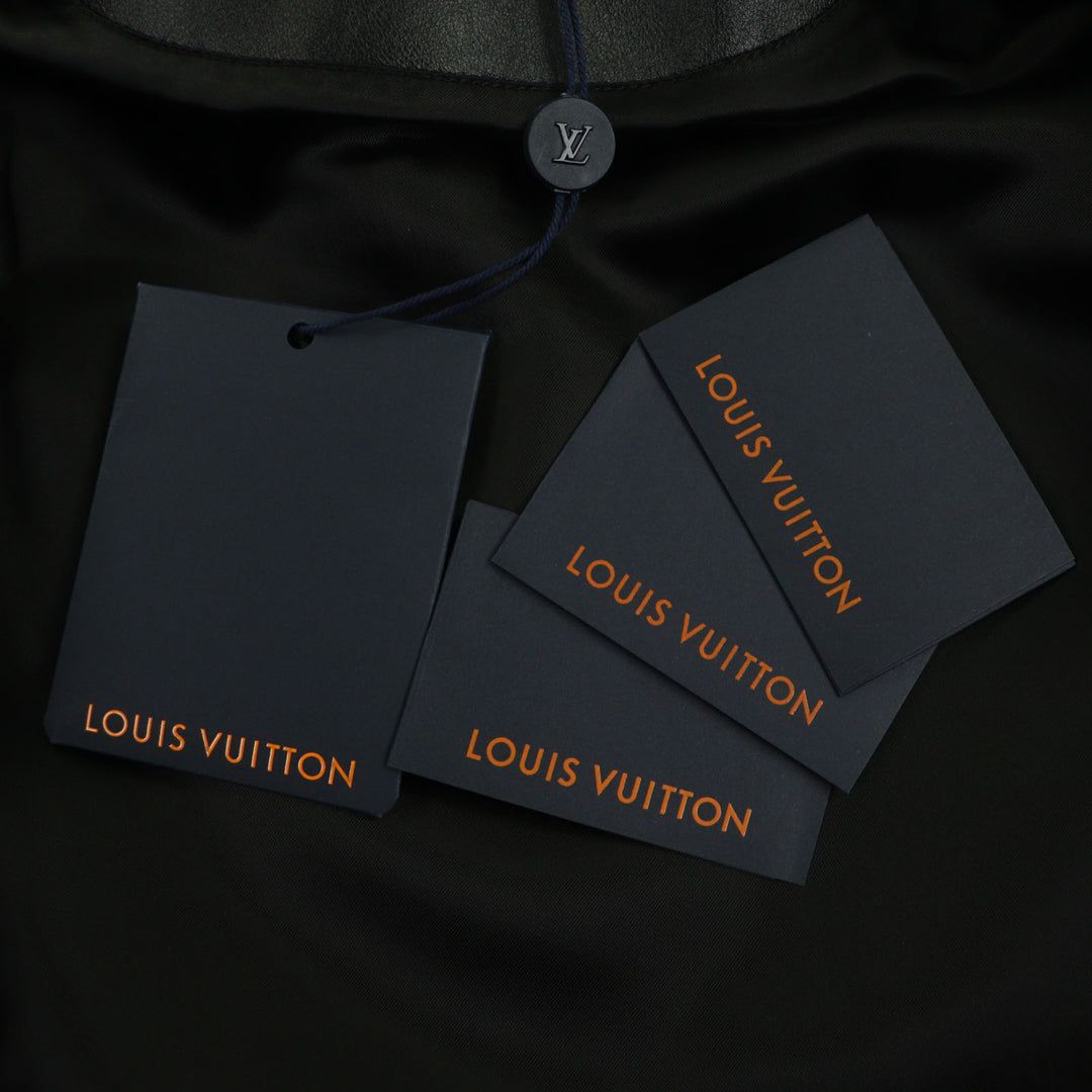 新品 LOUIS VUITTON スタジャン ブラック ウール メンズ 46 RM231M