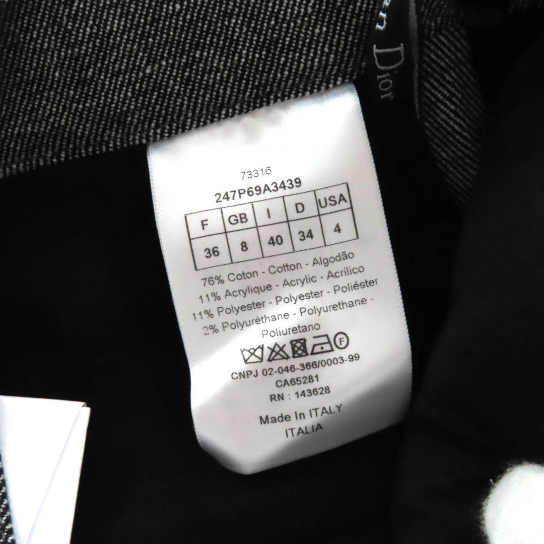 纯正 Christian Dior 灰色棉质女裤 40码 247P69A3439