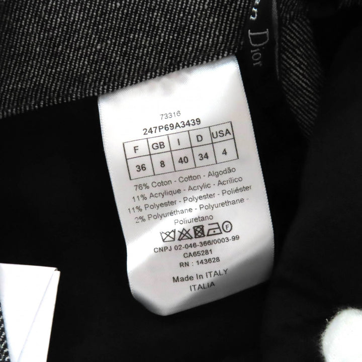 纯正 Christian Dior 灰色棉质女裤 40码 247P69A3439