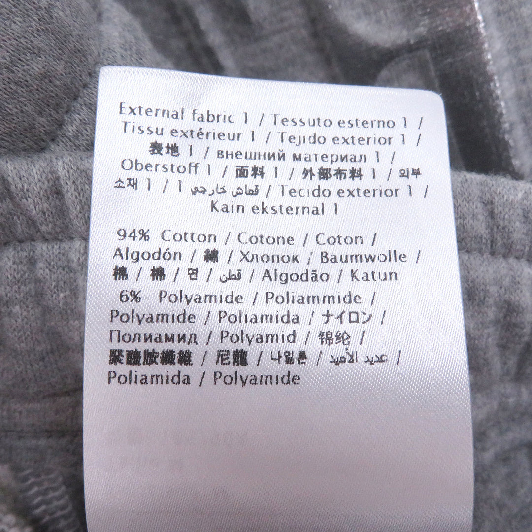 Excellent VALENTINO Shorts embossed logo sweatshirt gray cotton mens M