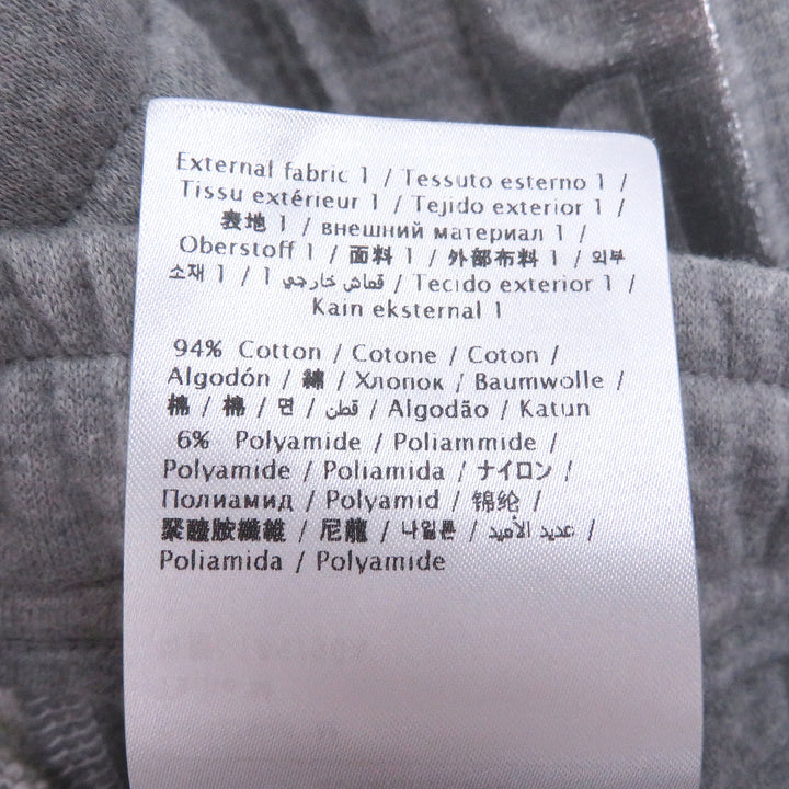 Excellent VALENTINO Shorts embossed logo sweatshirt gray cotton mens M