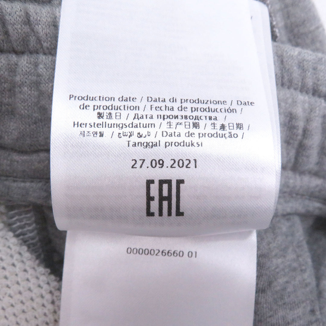 Excellent VALENTINO Shorts embossed logo sweatshirt gray cotton mens M