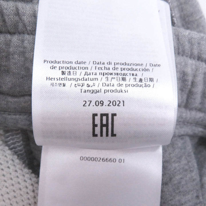 Excellent VALENTINO Shorts embossed logo sweatshirt gray cotton mens M