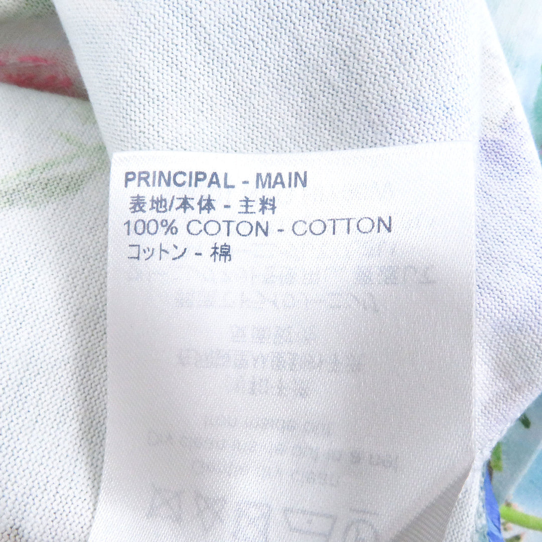 素晴らしいLOUIS VUITTON半袖Tシャツ裏返しフラワープリント