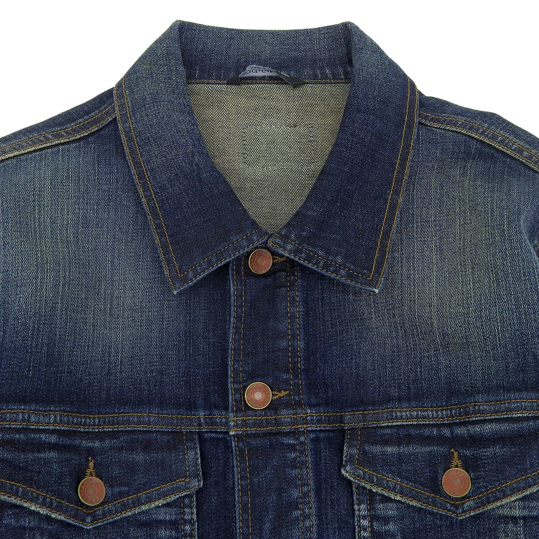 Excellent DOLCE&GABBANA Denim Jacket Indigo cotton mens 54