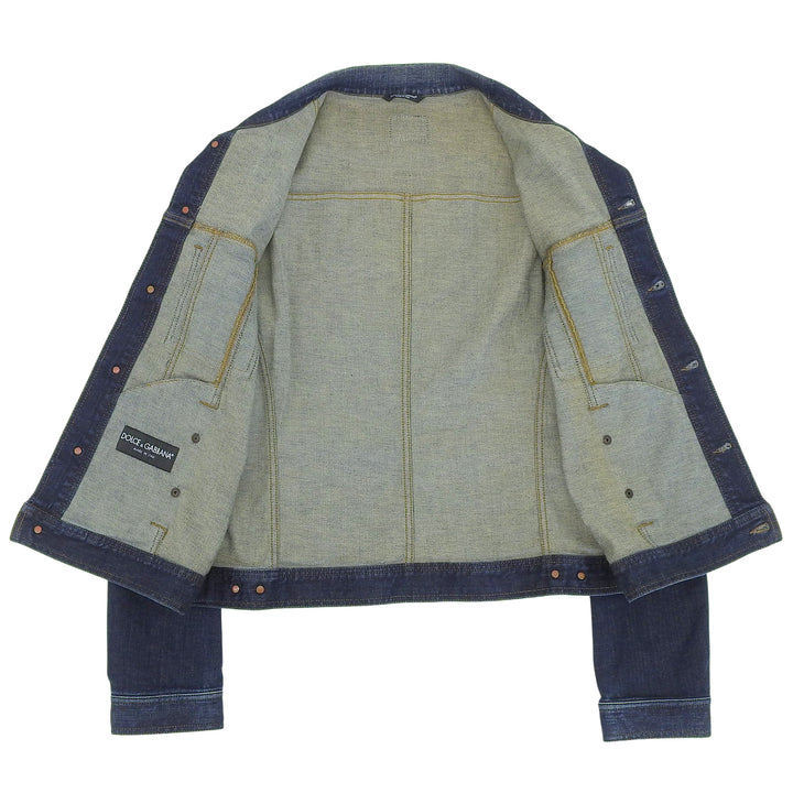 Excellent DOLCE&GABBANA Denim Jacket Indigo cotton mens 54