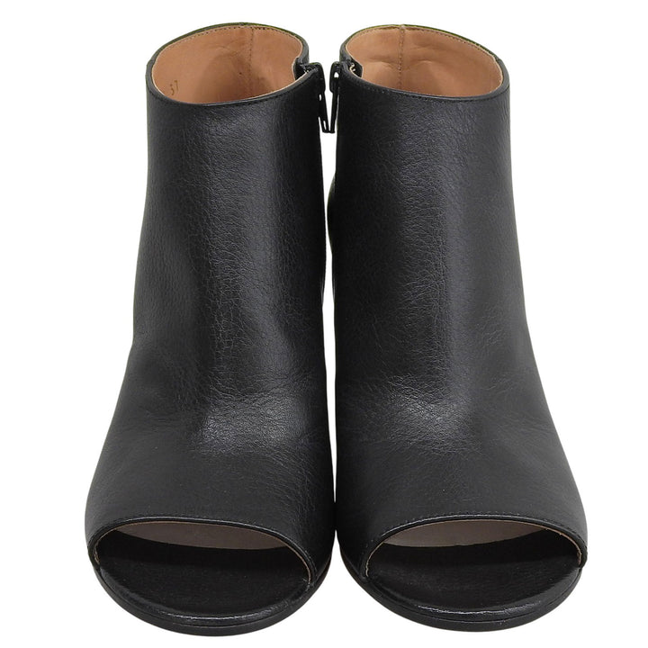 Pristine Maison Margiela 22 Ankle boots Open to black leather Women 37 58WP0074