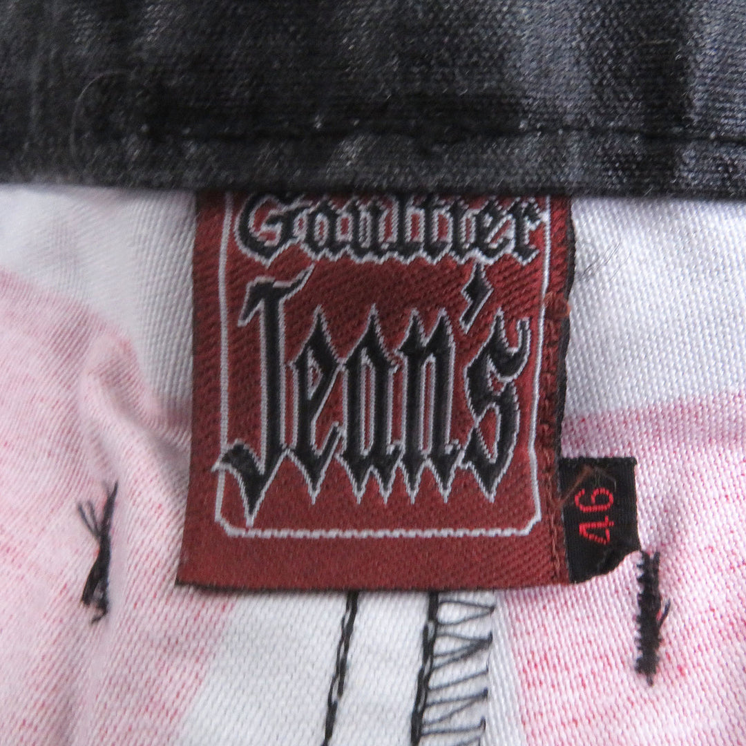 素晴らしいGAULTIER JEAN'Sパンツ トロンプ・ルイユコーティング バイカーパンツ