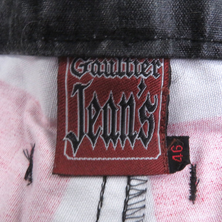 素晴らしいGAULTIER JEAN'Sパンツ トロンプ・ルイユコーティング バイカーパンツ