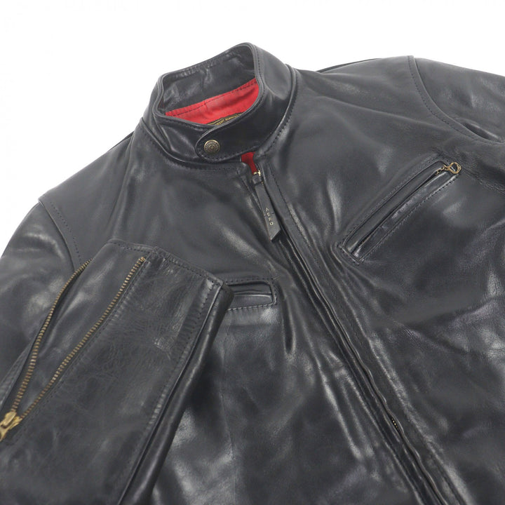 Very Good AERO LEATHER leather jacket Board Racer Single riders