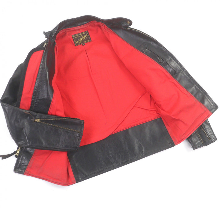 Very Good AERO LEATHER leather jacket Board Racer Single riders