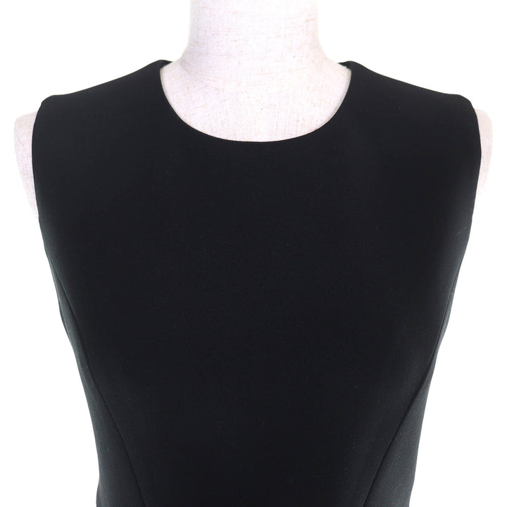 Great YOKO CHAN one piece Faux pearl sleeveless black Women 38 YCD-317-339