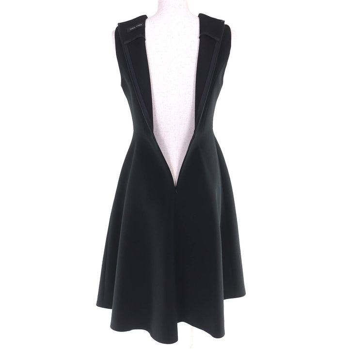 Great YOKO CHAN one piece Faux pearl sleeveless black Women 38 YCD-317-339