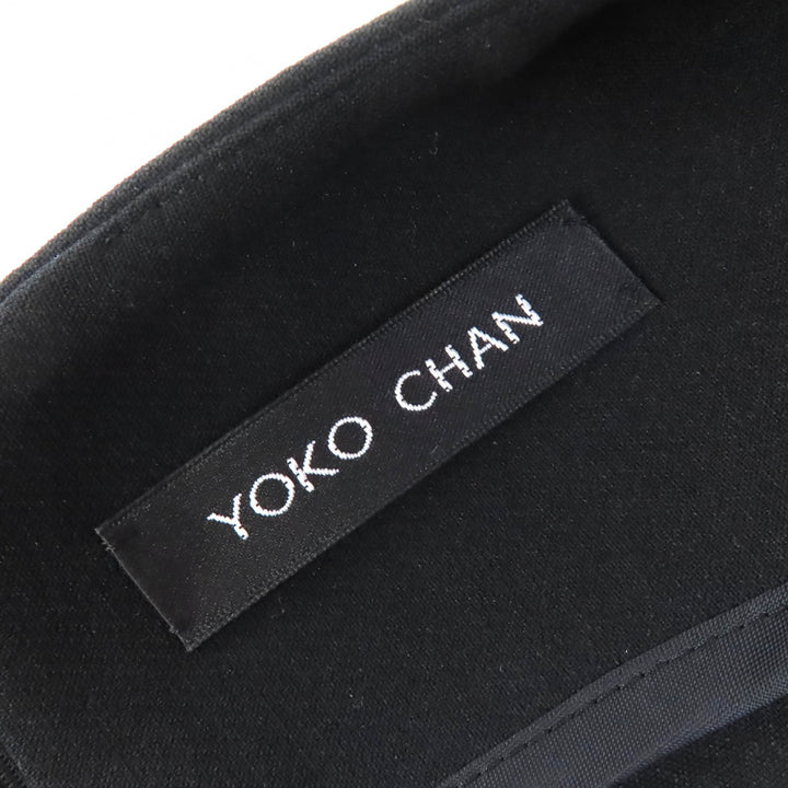 Great YOKO CHAN one piece Faux pearl sleeveless black Women 38 YCD-317-339