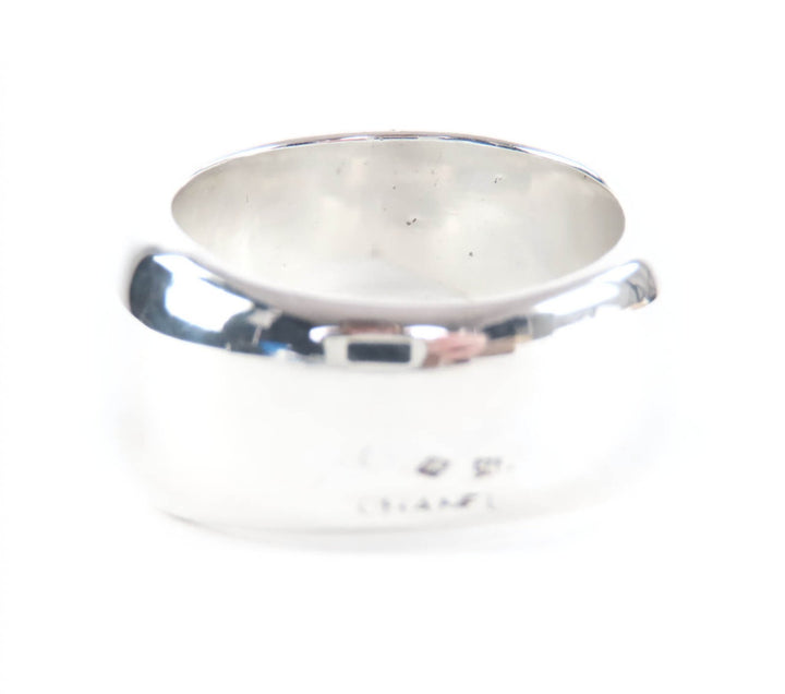 Great CHANEL Ring Logo design Silver 925 Women