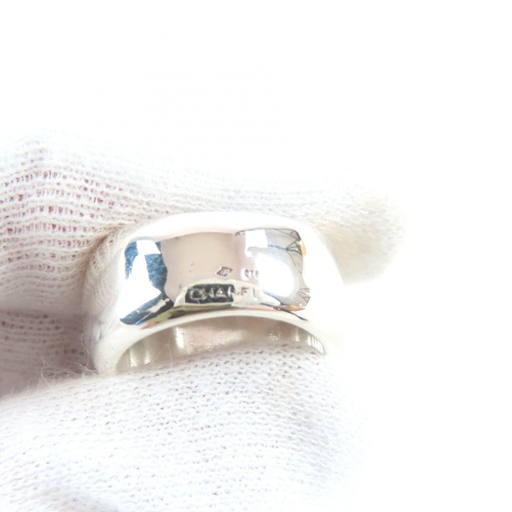 Great CHANEL Ring Logo design Silver 925 Women