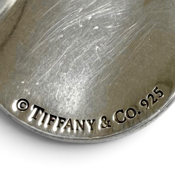 Great TIFFANY&Co. Necklace Notes Circle Silver 925 Women