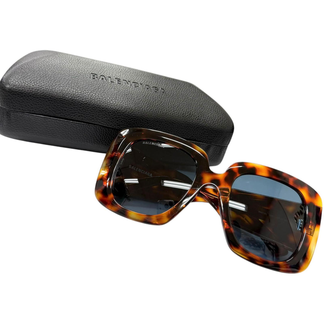 Very Good BALENCIAGA sunglasses Tortoiseshell Pattern Brown