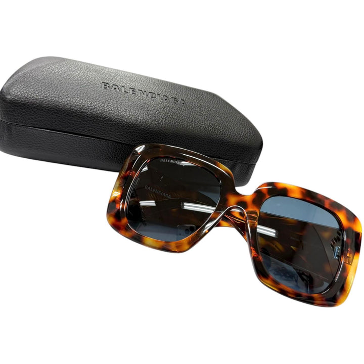 Very Good BALENCIAGA sunglasses Tortoiseshell Pattern Brown