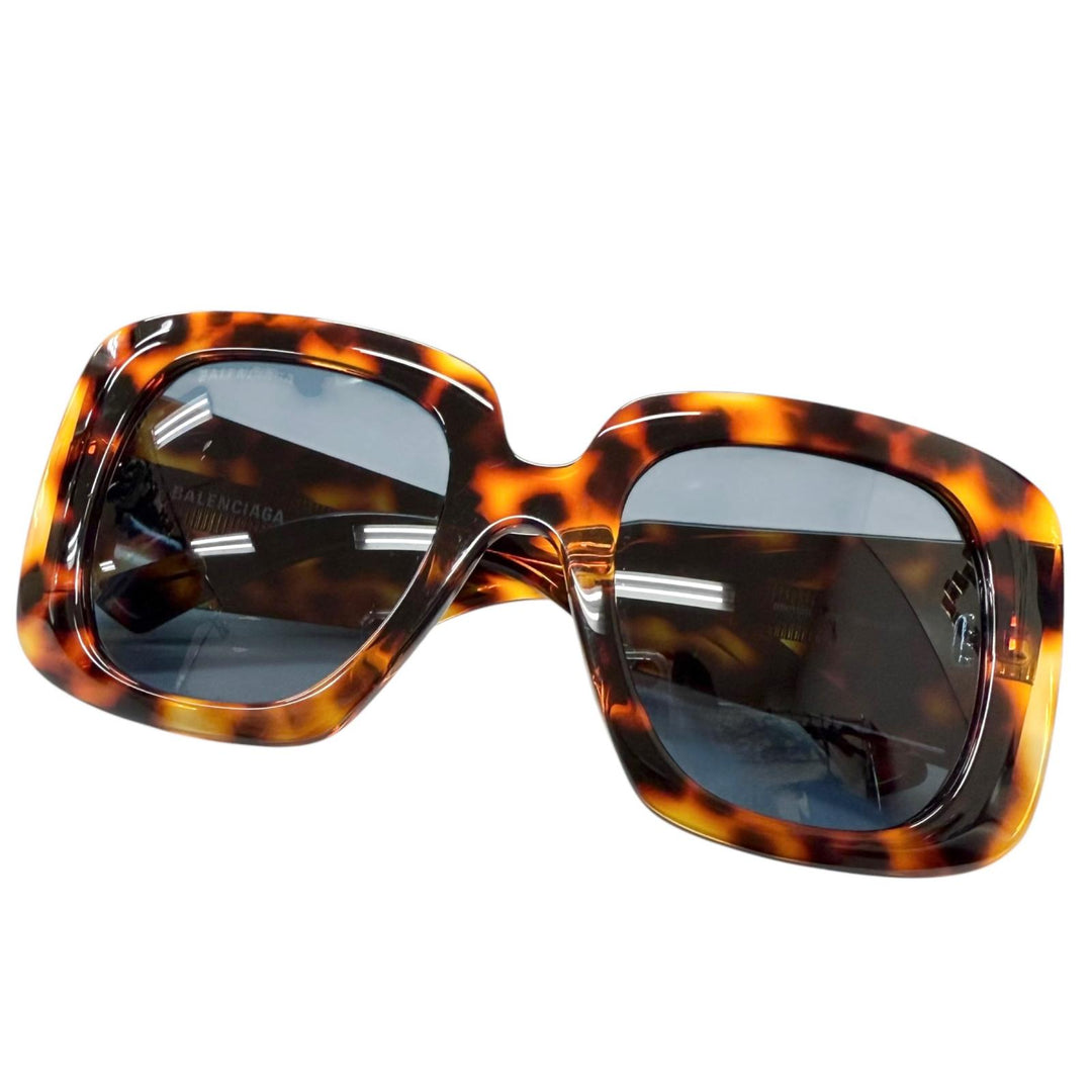 Very Good BALENCIAGA sunglasses Tortoiseshell Pattern Brown