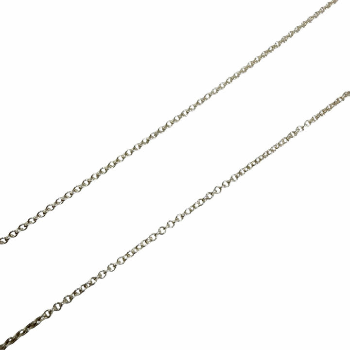 Great TIFFANY&Co. Necklace Heart Clover 1P Freshwater Pearl Silver 925 Women