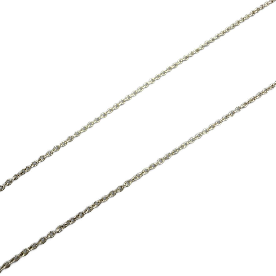 Great TIFFANY&Co. Necklace Mini Double Heart Tag Necklace Silver 925 Women