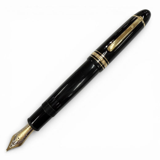 Excellent MONTBLANC fountain pen Meisterstück 149 Pix white star black 18K mens