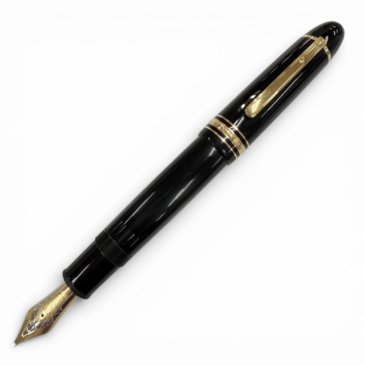 Excellent MONTBLANC fountain pen Meisterstück 149 Pix white star black 18K mens