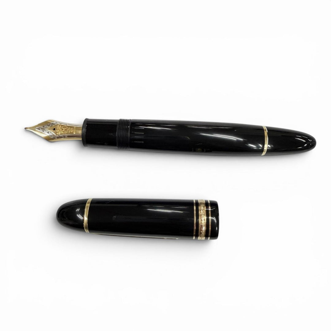 Excellent MONTBLANC fountain pen Meisterstück 149 Pix white star black 18K mens
