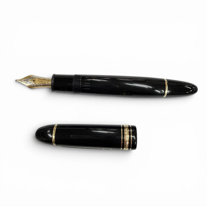 Excellent MONTBLANC fountain pen Meisterstück 149 Pix white star black 18K mens