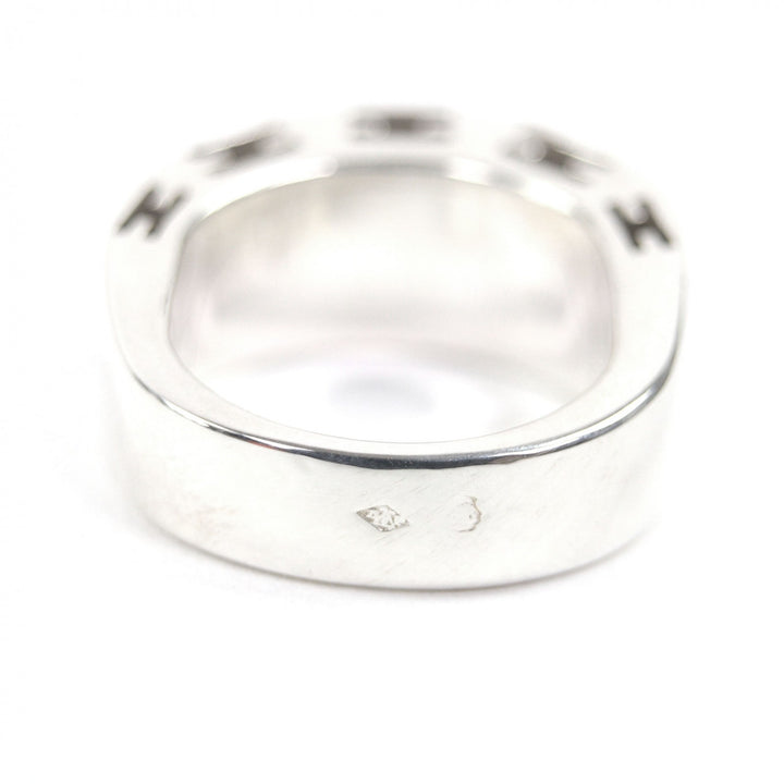 Great HERMES Ring Clarte H logo Silver SV925 Women 50